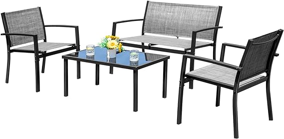 Patio Furniture Set Outdoor Garden Patio Conversation Sets Poolside Lawn Chairs