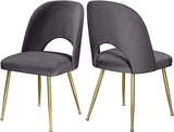 Logan Collection Modern Contemporary Velvet Upholstered Dining Chair