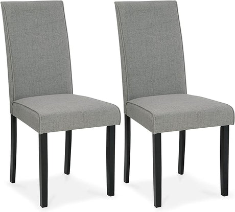 Kimonte Modern 19" Faux Leather Upholstered Armless Dining Chair