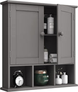 Bathroom Wall Cabinet with 1 Adjustable Shelf & Double Doors, Medicine Cabinet