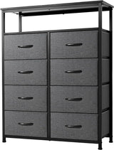 Dresser Double, Tall Storage Organizer Unit for Bedroom