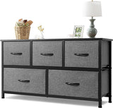 Wide Dresser Storage Tower with Sturdy Steel Frame