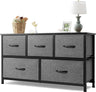 Wide Dresser Storage Tower with Sturdy Steel Frame