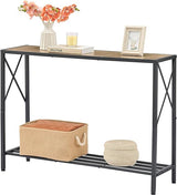 Console Table, entryway Table, Narrow Sofa Table with Shelves