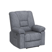 Grey Blue Power Lift Recliner Chair with Massage and Heat