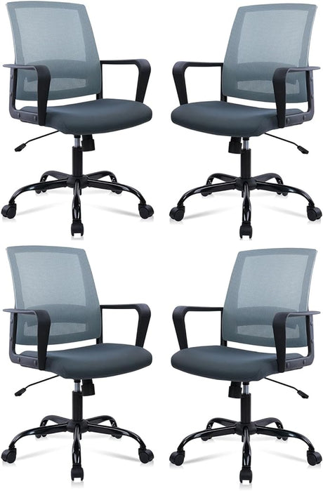 Ergonomic Rolling Mesh Desk Chair with Executive Lumbar Support