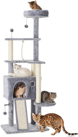 64in Large Cat Tree Cat Tower for Indoor Cats