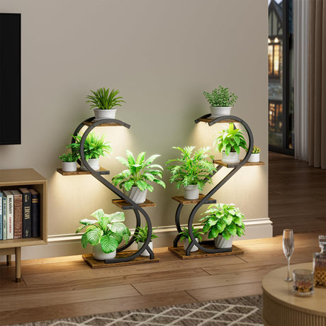 GrowLite 29 metal plant stand with LED grow lights