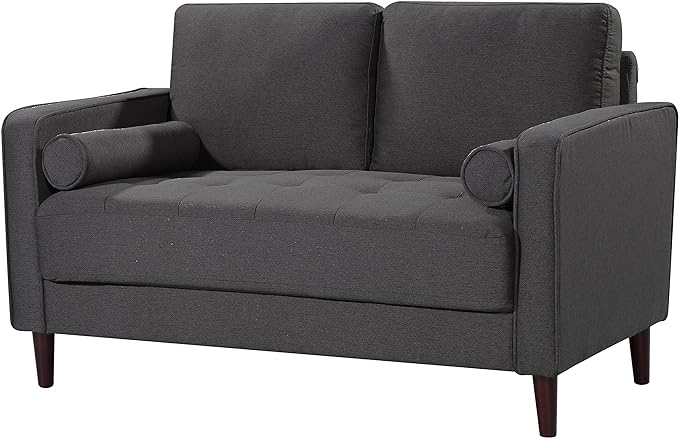 Lexington Loveseat, 52.4" W x 31.1" D x 33.5" H, Navy Blue