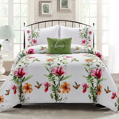 4 Pieces 100% Cotton Soft and Comfort Floral