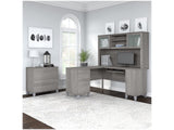 Home Office Desk in Elegant Maple Cross Finish
