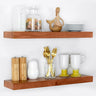 Rustic Farmhouse Floating Shelves, Bathroom Wooden Shelves for Wall Mounted