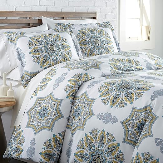 Oversized Comforter Bedding Set Down Alternative All-Season Warmth, Soft Reversible