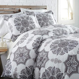 Oversized Comforter Bedding Set Down Alternative All-Season Warmth, Soft Reversible