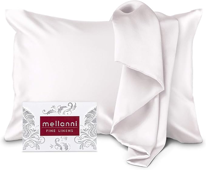 Pure Silk Pillowcase Queen Size - Perfect for Hair and Skin, Reducing Friction