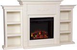 Tennyson Electric Bookcases Fireplace