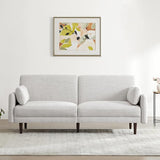 Sofa Fabric Couch for Living Room with Solid Wood Leg