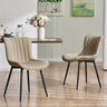 Olive Green Dining Chairs Set of 2 Upholstered Mid Century Modern Kitchen Chair