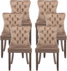 Velvet Dining Chairs Set of 6, Upholstered Dining Room Chairs