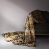 Heavyweight Super Soft Luxury Faux Fur Oversized Throw Blanket  Bleached Finn