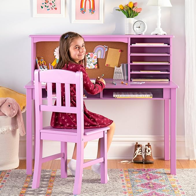 Children’s Media Desk and Chair Set Navy: Student's Study