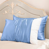 White Silk Pillowcase 2 Pack for Hair and Skin, Both Sides 23 Momme Mulberry Silk