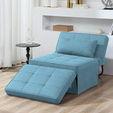 4 in 1 Multi Function Folding Ottoman Breathable Linen Couch Bed