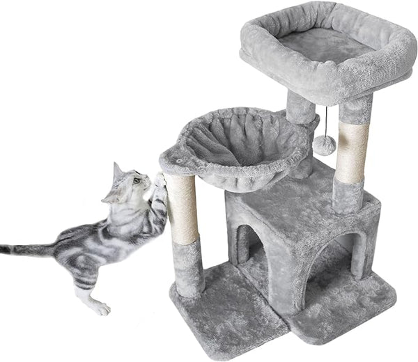 Cat Tree 4 in 1 Cat Scratching Post Featuring with Cat Self