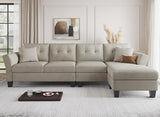 Sofa 4 Seat Sofa with Chaise Convertible