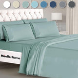 Luxury 6 Piece Queen Bed Sheets Set - Ultra-Soft 1800 Series, Cooling & Breathable Hotel