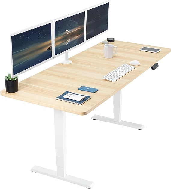 Electric Height Adjustable 71 x 30 inch Memory Stand Up Desk