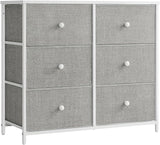 Bedroom Chest 6 Drawer Closet Fabric Dresser