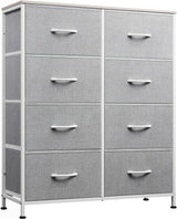 Fabric Dresser for Bedroom, Tall Dresser with 8 Drawers, Storage Tower