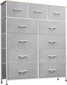 11-Drawer Dresser, Fabric Storage Tower for Bedroom, Hallway, Closets, Tall Chest