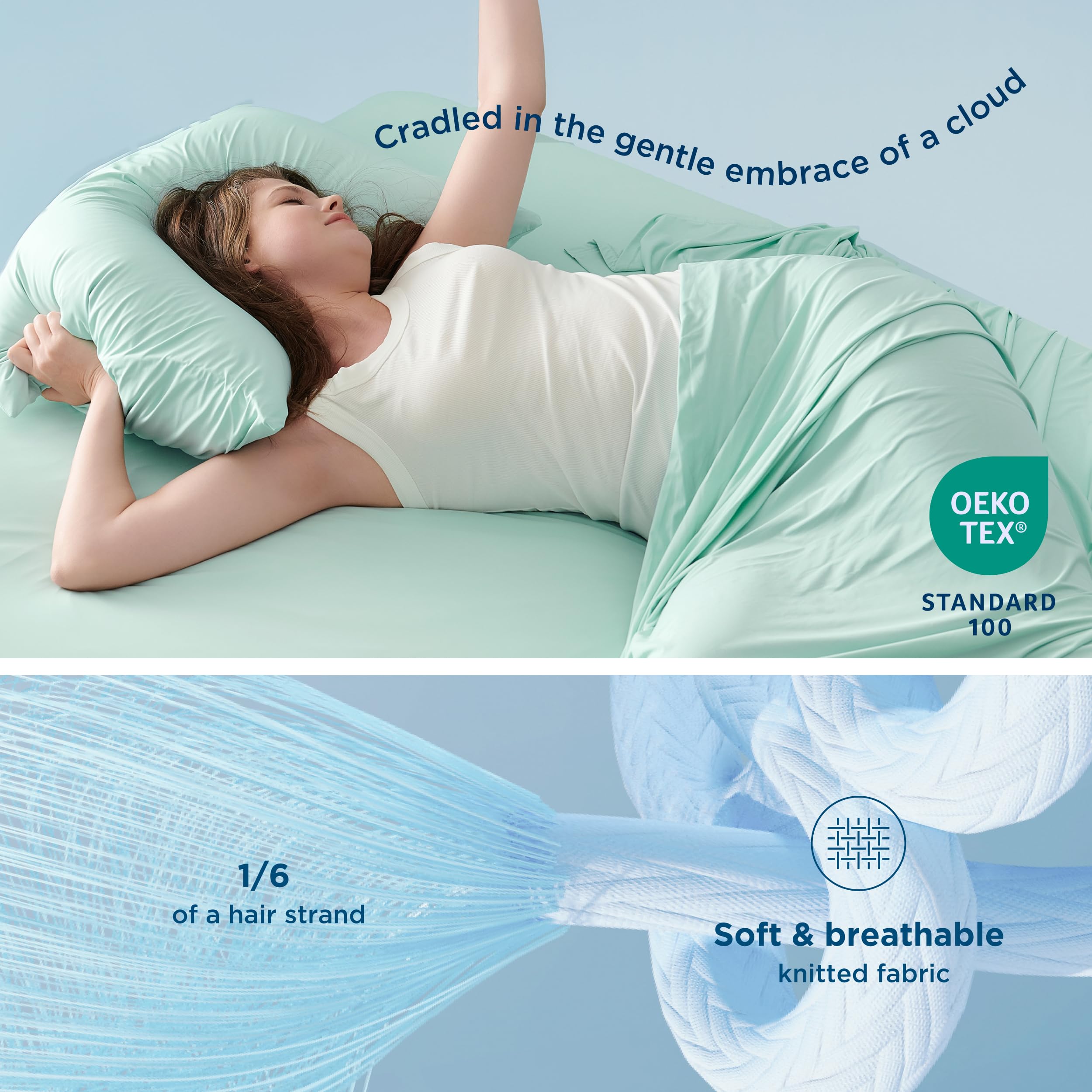 Lightweight cooling sheet for comfortable sleep