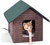 Outdoor Heated Kitty House, Outdoor Cat House for Outside Community Cats