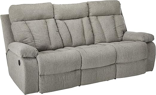 LoungeNest Foggy Gray Rocker Recliner Chair Front View


