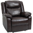 LoungePro Brown Manual Recliner Chair