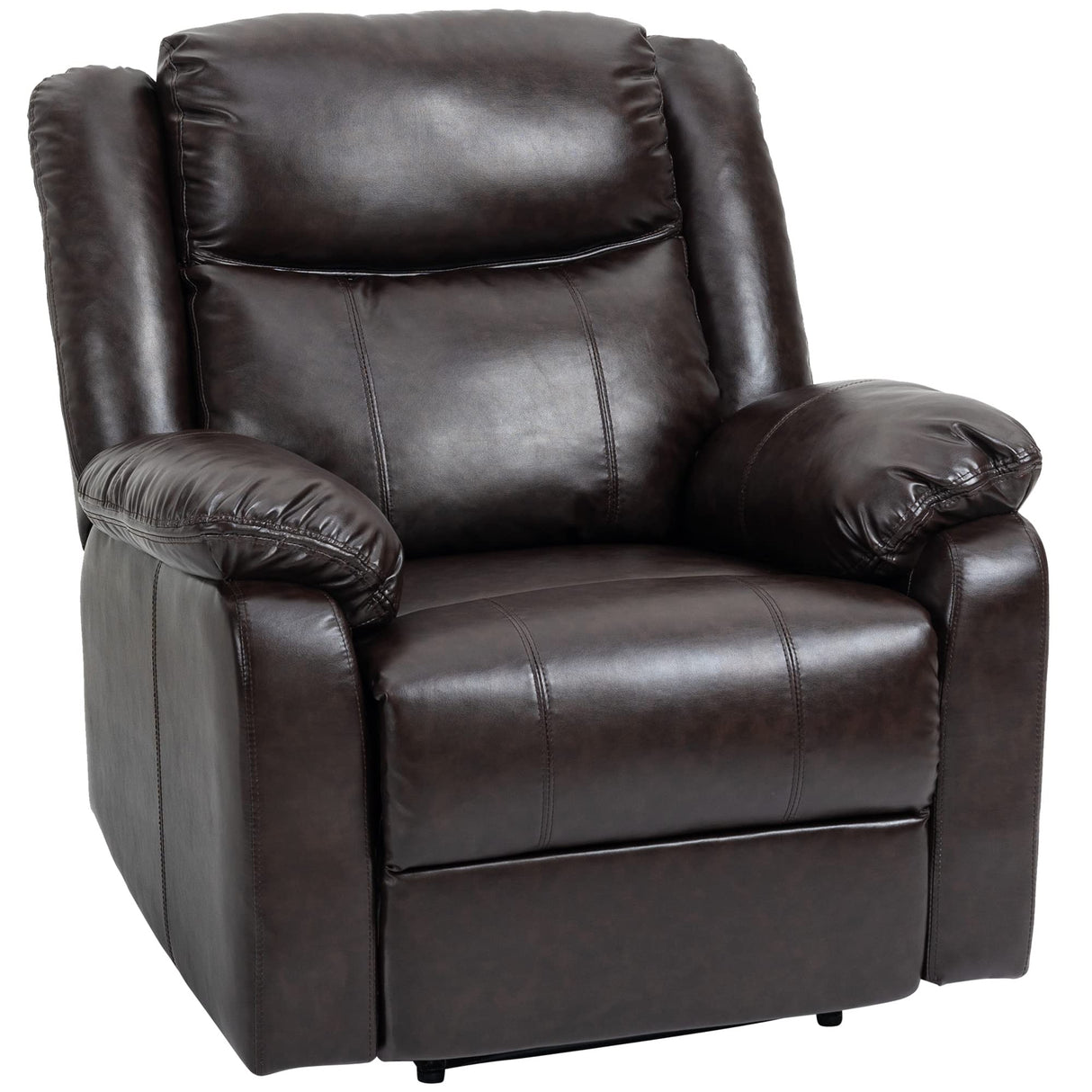 LoungePro Brown Manual Recliner Chair