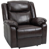 LoungePro Brown Manual Recliner Chair