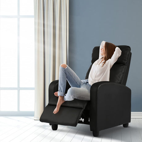 8-Point Massage Recliner Chair with Adjustable Backrest