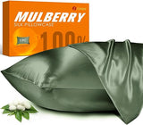 100% Mulberry Silk Pillowcase for Hair and Skin, 22 Momme Natural Silk Pillow Case