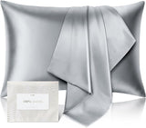 100% Pure Mulberry Silk Pillowcase for Hair and Skin - Allergen Resistant Dual Sides