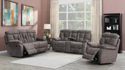 MeloLuxe Mushroom Lay-Flat Recliner Chair Front View