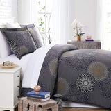 Oversized Comforter Bedding Set Down Alternative All-Season Warmth, Soft Reversible