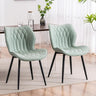 Dining Chairs Set of 2, Upholstered Faux Leather Kitchen & Dining Room Chairs