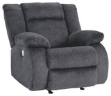 ModLuxe Power Rocker Recliner Chair in Dark Gray/Blue