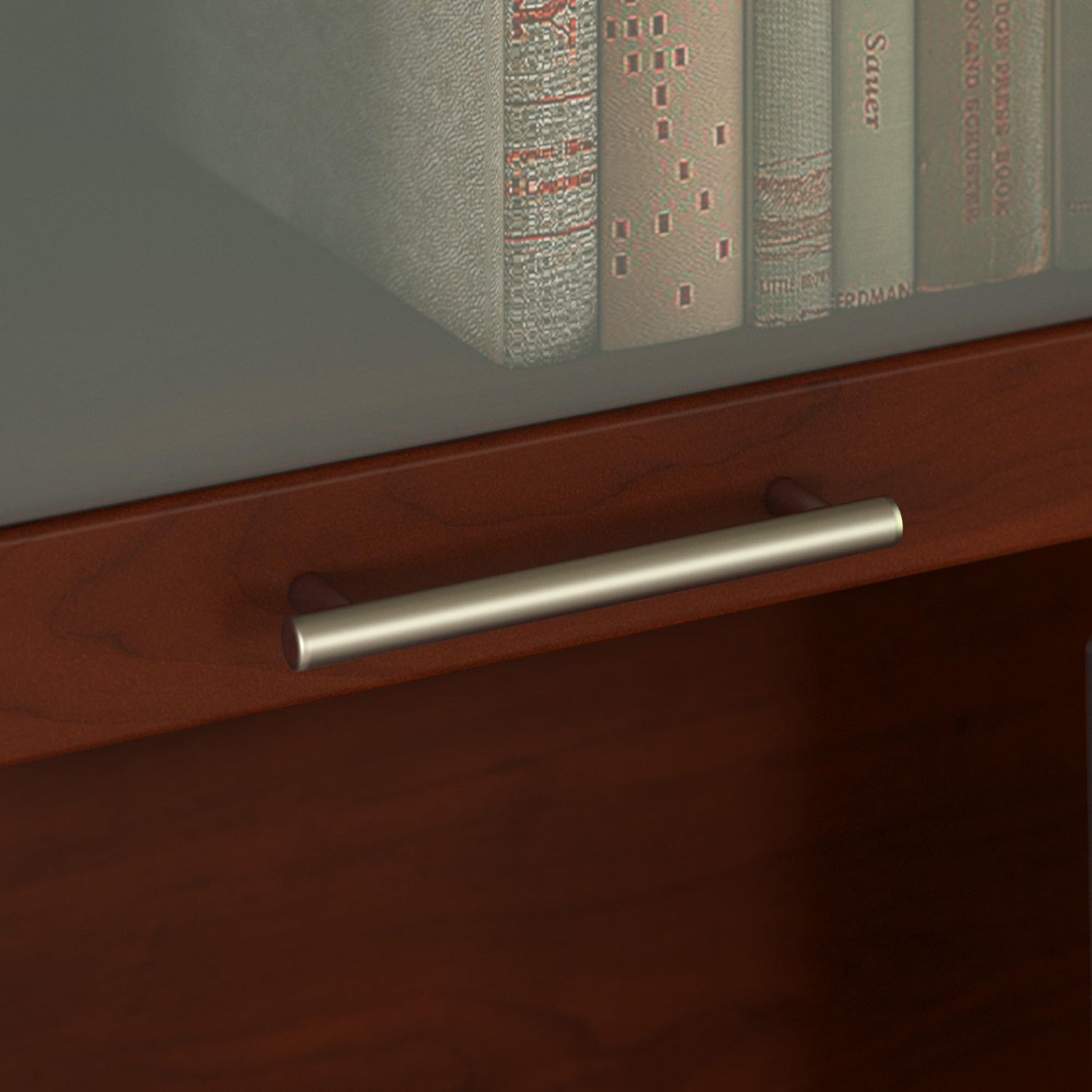 Modern Farmhouse L-Shaped Desk with Hutch in Shiplap Gray Finish