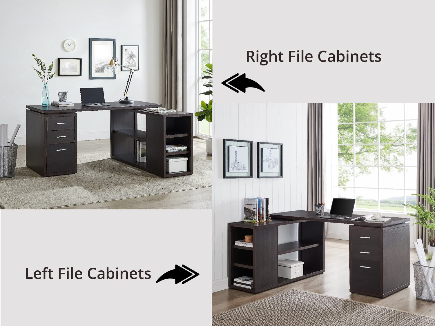 Modern Home Office Setup with Ariel L-Shaped Desk