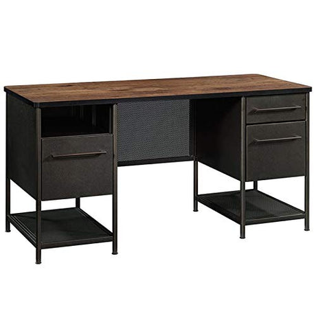 Modern office furniture with industrial-style finish